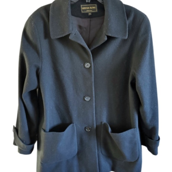 Kristen Blake Women's Wool Blend Overcoat Jacket Medium Winter - Picture 10 of 11